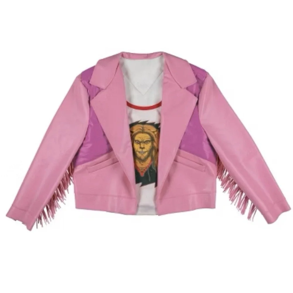 Garret Garrison Minecraft Movie Halloween Costume pink JACKET Adult S/M 38-40‎ - Picture 4 of 9